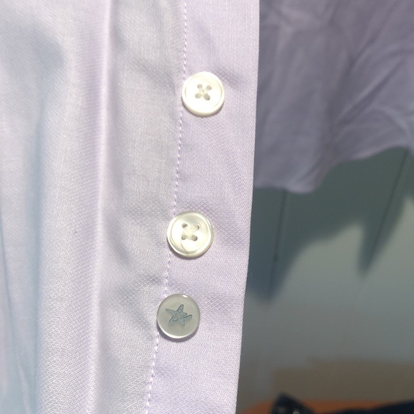 Like New John Varvatos regular fit cotton stretch lilac spread collar 15.5 32/33 - Picture 5 of 8